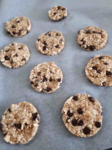Cookies Choco-Banane et Floncons d'Avoine