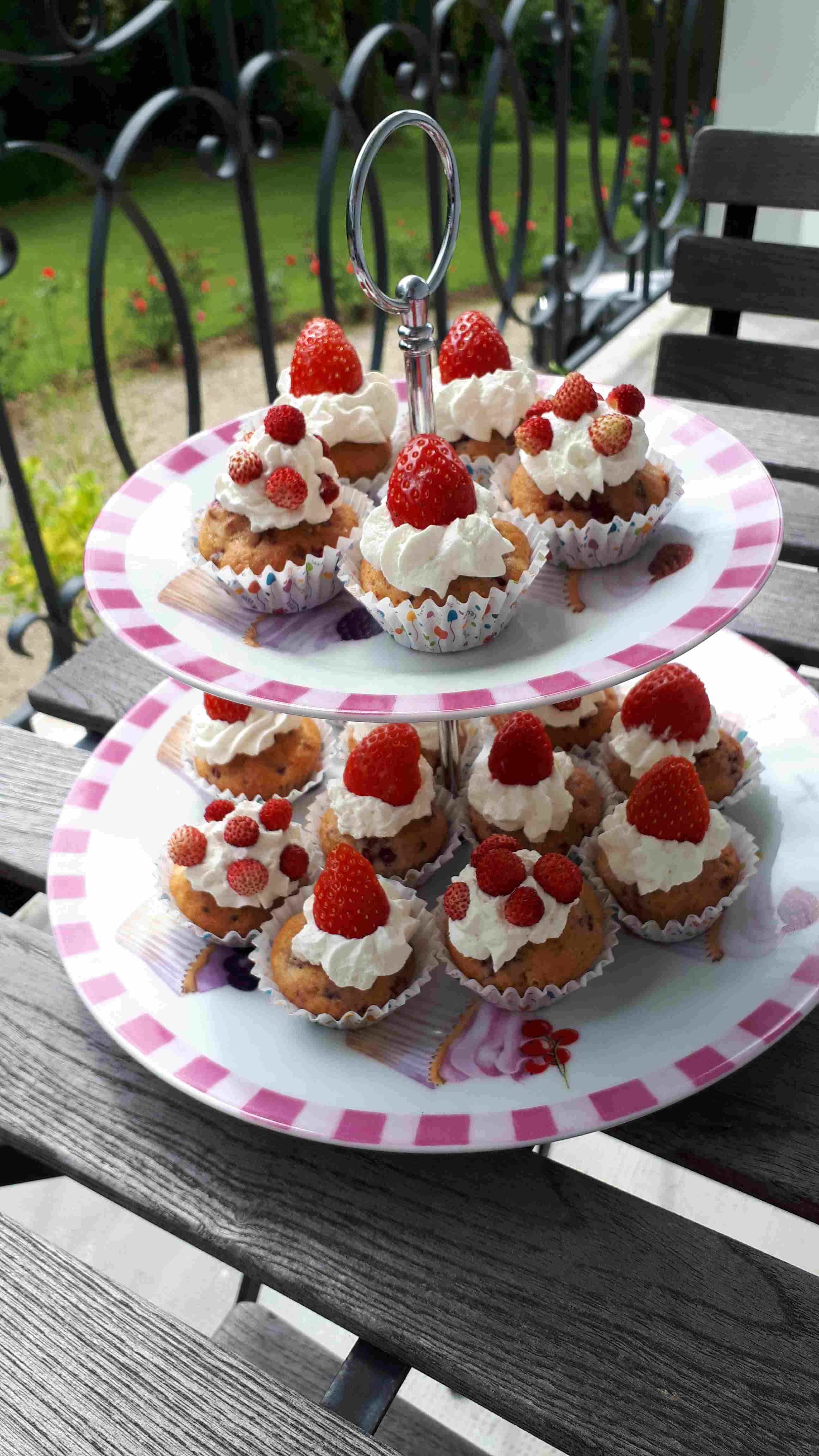 Muffins gourmands fruits rouges 