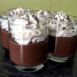 Crèmes chocolat liégeois
