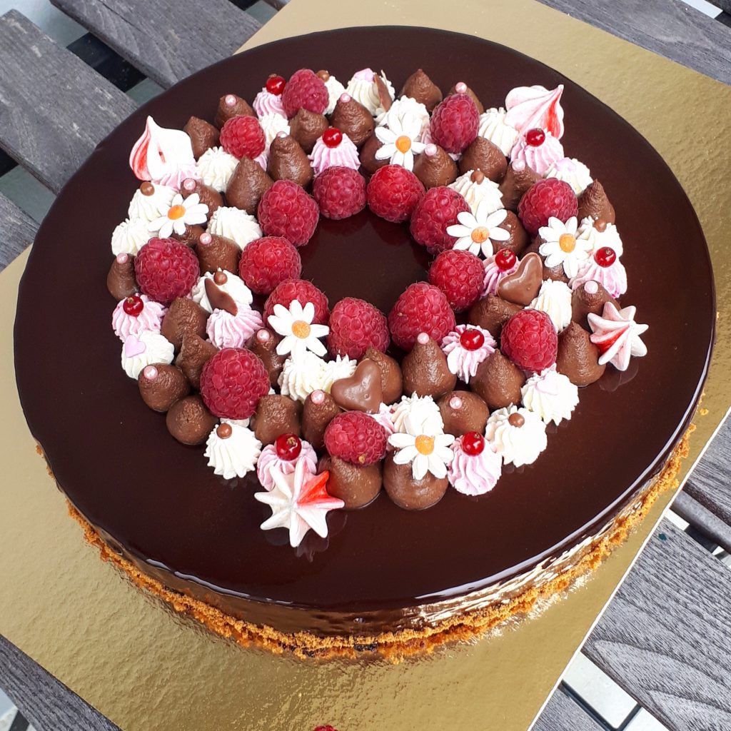 Recette Entremet Framboises Chocolat Au Lait Saveurs De Sandrine