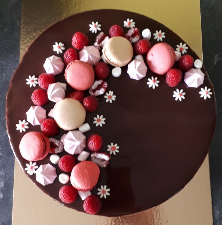 Entremet Framboises Chocolat Saveurs De Sandrine