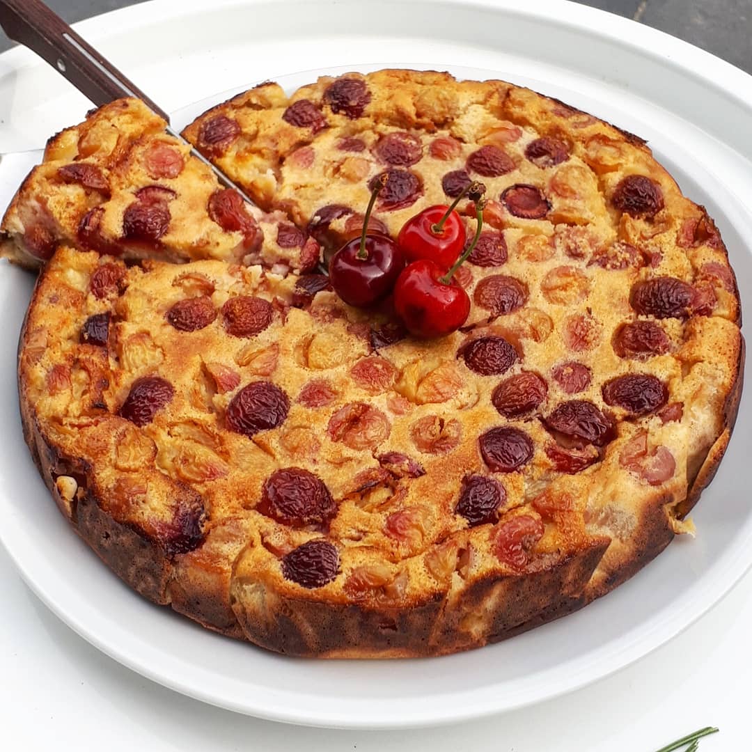 Recette clafoutis cerises amande - Saveurs de Sandrine